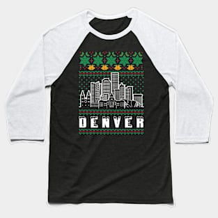 Denver Nevada Ugly Christmas Baseball T-Shirt